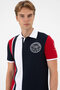 Men's Regular Fit Polo Neck Navy Blue T-Shirt 50299800-Vr033 - 2