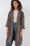 Women's Double Breasted Collar Lined Trench Coat E. Brown 1037