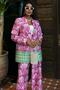 Multi Ethnic Pattern Satin Suit 10028 R8-J-K5 - 5