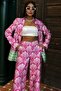 Multi Ethnic Pattern Satin Suit 10028 R8-J-K5 - 2
