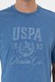 Men's Comfort Fit Crew Neck Indigo T-Shirt 50300228-Vr028 - 6