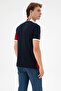 Men's Regular Fit Polo Neck Navy Blue T-Shirt 50299800-Vr033 - 5