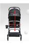 Youbi Toddler German Travel Light Stroller-Black with New Born Attachment - 6