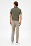 Men's Carrot Fit Dark Khaki Canvas Trousers 50300438-Vr111 - 4