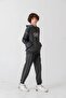 New York Brooklyn Printed Kangaroo Pocket Side Piping Boys Bottom Top Tracksuit Set - 4