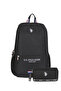 Us Polo Assn 24328'2 School Backpack with Pen Case Student Daily Black