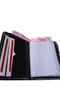 Unisex Vegan Faux Leather Thin Wallet Card Holder with Coin Compartment - 3
