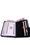 Unisex Vegan Faux Leather Thin Wallet Card Holder with Coin Compartment - 4