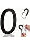 Wall - Door Number Size 15 cm - 3 mm Laser Cut Black Plexiglass Self Adhesive No -0 Zero