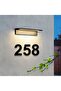 Wall - Door Number Size 15 cm - 3 mm Laser Cut Black Plexiglass Self Adhesive No -0 Zero - 3