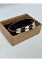D'Oro Gold Black and White Snake Figure Steel Bracelet - 2