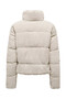 Dolly Corduroy Puffer Stand Collar Beige Women's Coat 15304768 - 2