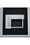 Rectangular LED Mirror, 80x60cm, Grid Light Basic Touch - 4