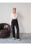 Women's Valeria Waist Velcro Palazzo Pants, Crepe Fabric, 4 Seasons - 8
