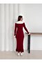 Women's Ruffled Pearl Button Detail Dress - 4