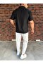Men's Striped Polo Neck T-Shirt and Pants Combination - 3