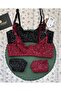 Pointy Love Transparent Soft Tulle Shiny Polka Dot Underwire Stylish Bra Set - 8