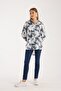 Batik Patterned Modal Loose Oversize Shirt - 6
