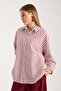 Striped Oversized Loose Shirt - 8