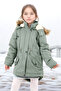 Girl's Waterproof Machine Washable Canvas Fabric Thick Winter Coat - 6