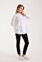 Patterned Printed Voile Loose Oversized Shirt - 4