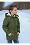 Children's Waterproof Canvas Fabric Fur Winter Thick Coat - Durable and Machine Washable - 2