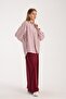 Striped Oversized Loose Shirt - 4