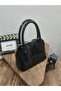 Black Patent Leather Arm and Shoulder Bag Width 20 cm Length 17 cm - 4