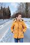 Children's Waterproof Canvas Fabric Fur Winter Thick Coat - Durable and Machine Washable - 2