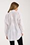 Patterned Printed Voile Loose Oversized Shirt - 8