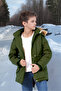 Children's Waterproof Canvas Fabric Fur Winter Thick Coat - Durable and Machine Washable - 7