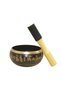 Handmade Brass Meditation Yoga Chime with Mallet Tibetan Singing Bowl Spiritual Sound Therapy Healing Bowl - 8