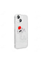 iPhone 13 Case Transparent Figured Zore Folk Hard Cover - Papatya - 3