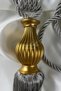 Fon Curtain Binding Gold Kuka A.Gray Ceiling Luxury Cornice Braçol Single Piece Curtain Holder - 4