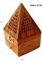 Saqoware Wooden Incence-Bakhoor Burner Pyramid shape Wooden Bakhoor Burner Medium Size - 3