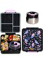 Kids Bento Lunch Box with Thermos Jar – Leakproof Stainless Steel 4 Compartment Lunch