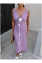 Chest Rose Detailed Midi Dress - 3