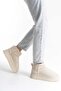 Beige High Sole Uk Women's Shoes - 4
