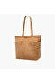 Corduroy Tote Bag with Double Handle and Zip Closure - 3