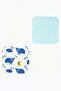 4 Pack Baby Mouth Wipes 100% Cotton - Whale - 2