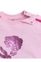 Baby Girl Rose Appliqué Fleece Tracksuit – Pink 2-Piece Set - 4
