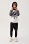 Modern Sonic White Printed Boys Tracksuit Set - 2