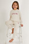 U.S. Polo Assn Girls' Cream Tracksuit Set - 2