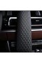 PU Leather Universal Car Steering Wheel Cover, 15in or 38cm (Black) - 3