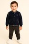 Boys Space Club Varsity Fleece Jacket – Navy - 3