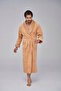 Stylish Collar Embroidery Bamboo Cotton Men's Dressing Gown - 2