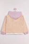Girl's Medium Thickness P Embroidered Hooded Sweatshirt - 2