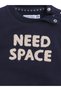 Baby Boys “Need Space” Fleece Tracksuit – Navy & Cream 2-Piece Set - 5