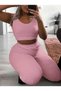 Women's Plush Singlet and Tracksuit Set