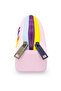 01109 Pink Three-Eye Color Zipper Waterproof Bondit Fabric Pencil Case Pen Holder - 4